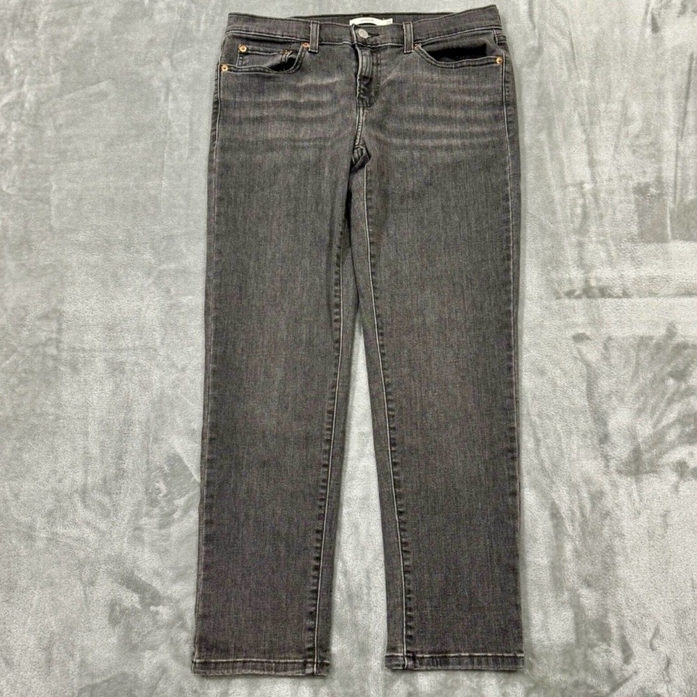 Levi’s black/Gray Denim Boyfriend Jeans size 28